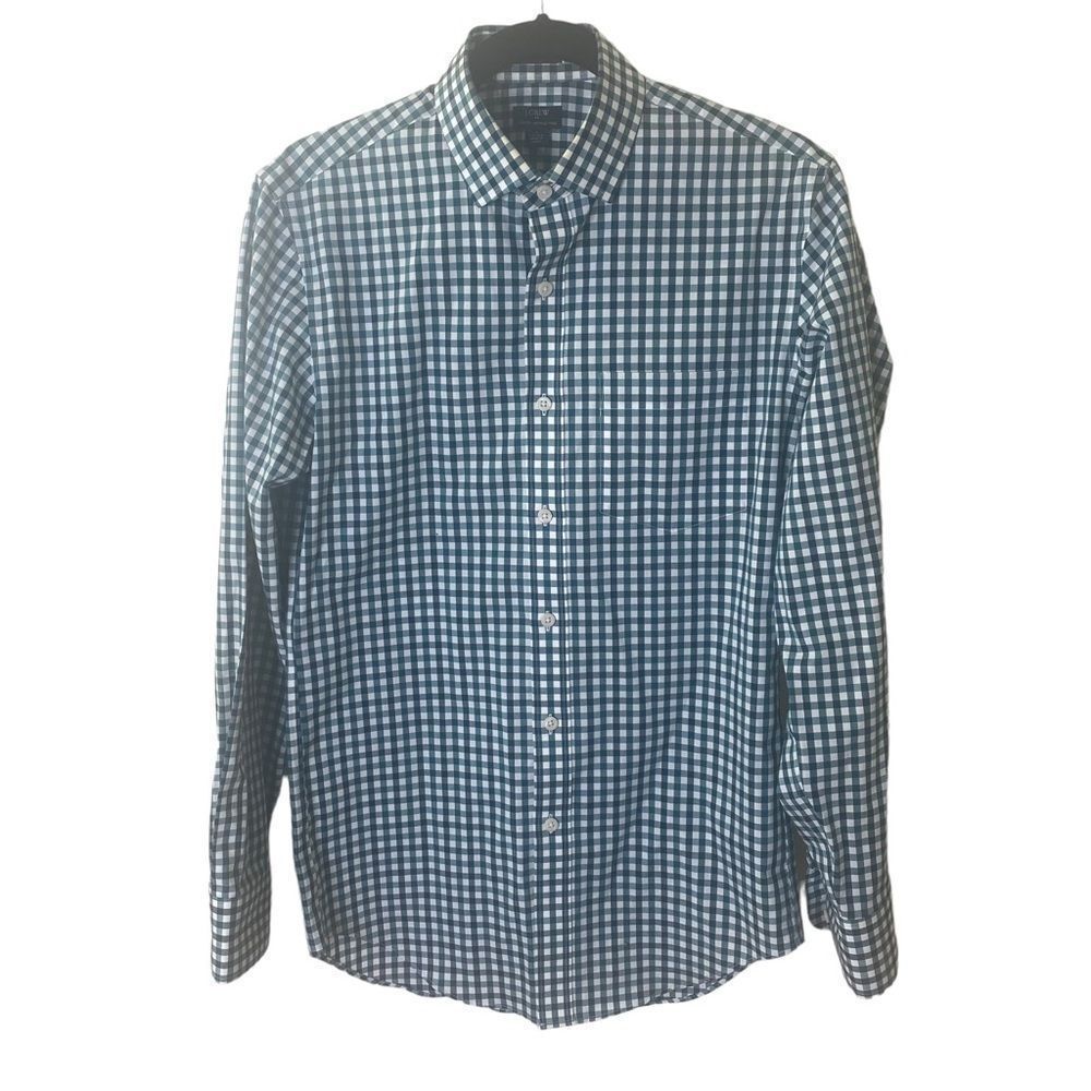 🎉J. Crew Gingham Button Down Shirt Sz S